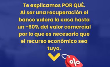 CASA EN VENTA DE RECUPERACION BANCARIA EN VICENTE GUERRERO 8, LAS AMÉRICAS, ECATEPEC DE MORELOS, EDOMEX, C.P. 55076.