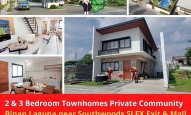 Pre-Selling Townhomes in Binan, Laguna | 2-3 Bedrooms | Near Southwoods Mall, SLEX & CALAX | Affordable & Modern Living