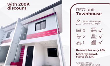 Hurry!! 2 units left!! RFO UNITS FOR SALE in Biñan, Laguna‼️  Grab our limited 200k discount‼️