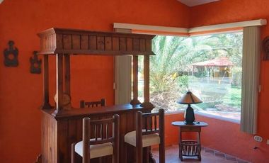 CASA QUINTA AMUEBLADA EN VENTA EN SANTIAGO NUEVO LEON ZONA LA TINAJA, CARRETERA LOS CAVAZOS A JUAREZ NUEVO LEON, KM 15