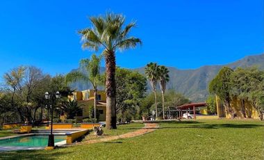 CASA QUINTA AMUEBLADA EN VENTA EN SANTIAGO NUEVO LEON ZONA LA TINAJA, CARRETERA LOS CAVAZOS A JUAREZ NUEVO LEON, KM 15