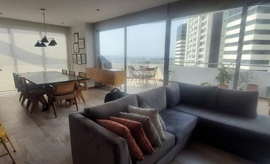 Puerto Santana, Se renta lindo departamento 2 dormitorios con balcon full amoblado