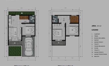 Rumah 2 Lantai di Taman Cimanggu Kota Bogor Termurah
