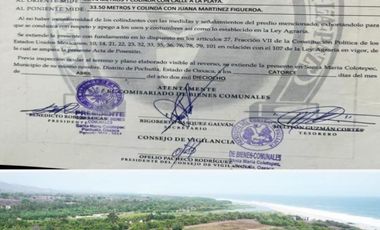 TERRENOA LA VENTA EN LA BARRA PRIMERA SERCANIA A PLAYA