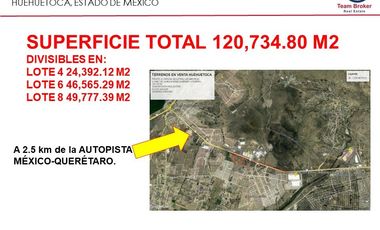 Terreno Industrial/Comercial, 120,734 m² a 2 Minutos de La Megafarmacia (Antes Liverpool).