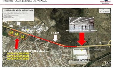Terreno Industrial/Comercial, 120,734 m² a 2 Minutos de La Megafarmacia (Antes Liverpool).