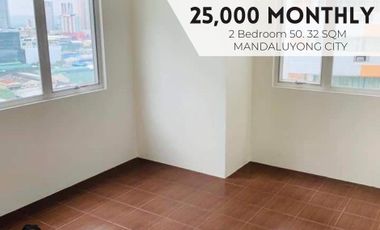 Ready for Occupancy 25,000 MONTHLY | 2 Bedroom 50.32 sqm MANDALUYONG CITY