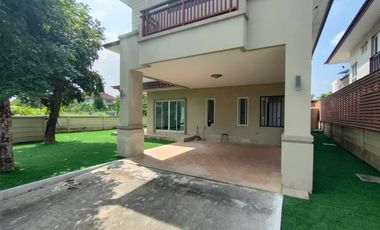 Quick sale!!! 2-story detached house, Baan Kritsana Rama 5 - Kanchanaphisek, next to the main road, 4 bedrooms, 3 bathrooms, the house is at the edge,