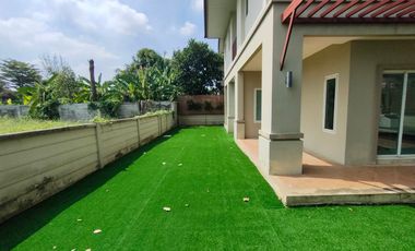 Quick sale!!! 2-story detached house, Baan Kritsana Rama 5 - Kanchanaphisek, next to the main road, 4 bedrooms, 3 bathrooms, the house is at the edge,