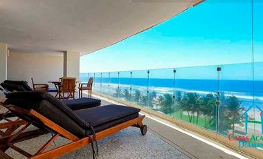 Oportunidad por Otis. Departamento de playa con vista frontal al mar