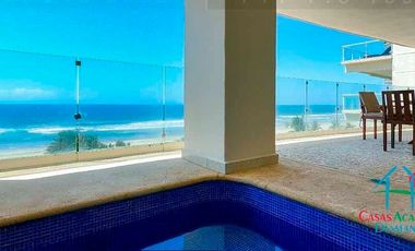 Oportunidad por Otis. Departamento de playa con vista frontal al mar