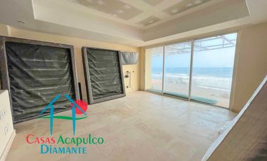 Oportunidad por Otis. Departamento de playa con vista frontal al mar