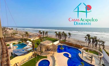 Oportunidad por Otis. Departamento de playa con vista frontal al mar