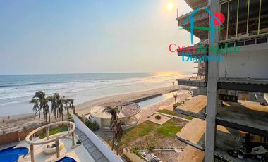 Oportunidad por Otis. Departamento de playa con vista frontal al mar