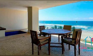 Oportunidad por Otis. Departamento de playa con vista frontal al mar