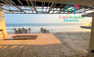 Oportunidad por Otis. Departamento de playa con vista frontal al mar