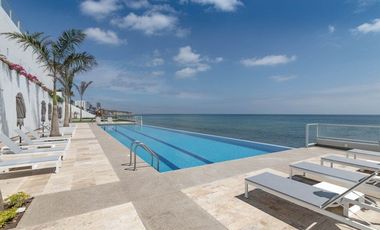 Departamento en venta primera línea al Mar, sector playa Murciélago, Cerca al Mall del Pacífico  Manta Ecuador