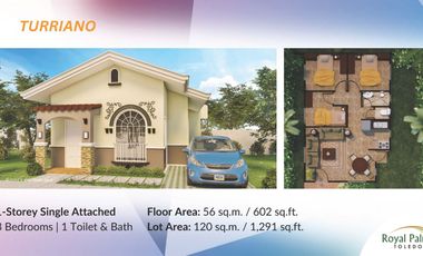 BUNGALOW 3BR HOUSE AND LOT FOR SALE IN TOLEDO CITY CEBU