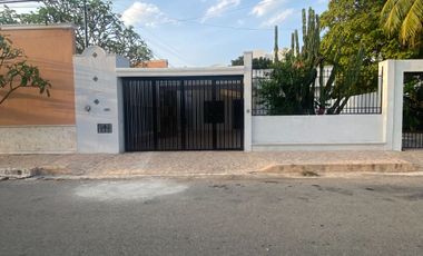 Casa en renta amueblada en San Ramón norte, Mérida, zona exclusiva