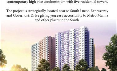 Fully-furnished 1BR condo for rent in Tulip Gardens, Southwoods City
