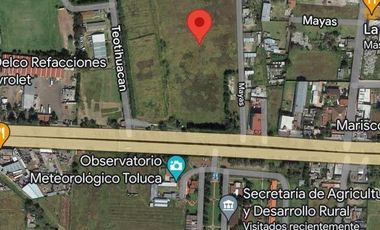 Terreno en venta en Zinacantepec en Av. Adolfo López Mateos para desarrollo.