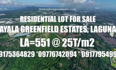 Ayala Greenfield Estates - Residential Lot for Sale !