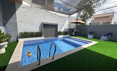 FOR SALE FULLY FURNISHED BUNGALOW HOUSE WITH POOL IN PAMPANGA NEAR SM TELABASTAGAN