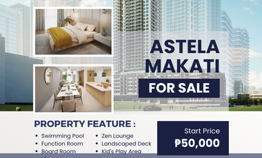 For Sale Makati Condo 1 Bedroom in Astela Circuit Makati, Gallery Drive corner Symphony near S&R, Power Mac near Lambingan and Makati - Mandaluyong Bridge