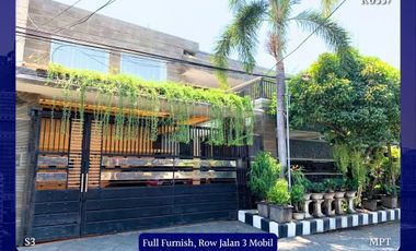 Dijual Rumah Manyar Kartika Sukolilo Surabaya SHM Full Furnish Row Jalan 3 Mobil