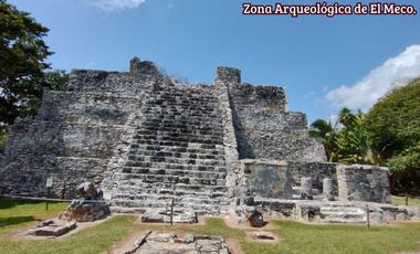 Departamento con Club de playa frente al mar, Alberca, gym y Salón de eventos, en   Costa mujeres, Cancun.
