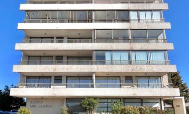 Se vende departamento céntrico en Edificio Los Laureles, 2 piezas, 2 baños, estacionamiento y bodega, Curicó