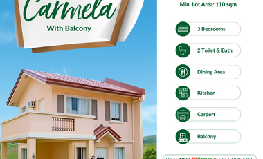 3 Bedroom House and Lot with Carport and Balcony in Camella Davao