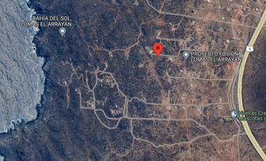 Parcela en  El Arrayán Costero, a 15 minutos desde La Serena. Preciosa vista al mar. $22 millones