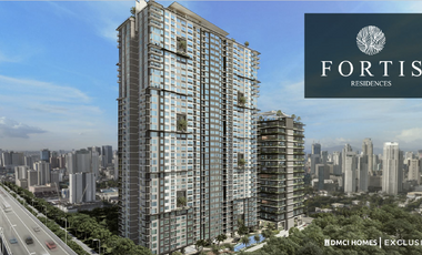 Fortis Residences 1 BR 55.50sqm Condo Unit For Sale in Makati City near MRT Magallanes Metro Manila