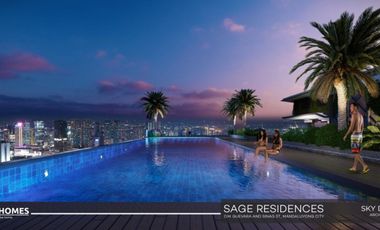 2 Bedroom Unit 𝗣𝗥𝗢𝗠𝗢 | Pre-selling Condo | SAGE RESIDENCES by DMCI Homes D.M. Guevarra St. corner Sinag St. Mauway, Mandaluyong City 9mins away from Ortigas Center