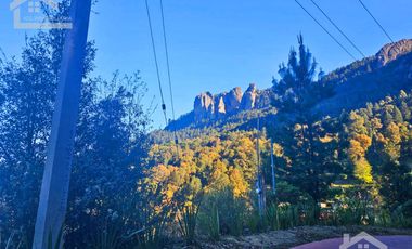 TERRENO CON VISTA PANORÁMICA HACIA LAS ROCAS LA TANDA EN MINERAL DEL CHICO