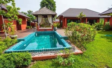 For rent/Selling, a beautiful holiday home Chiang Mai with land title deed, area 297 square wa.