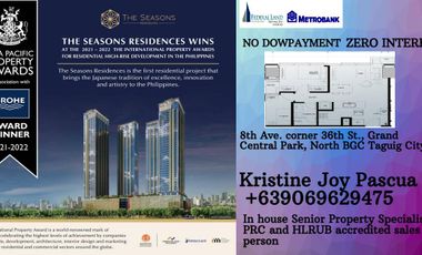 1BR preselling condominium in bgc taguig the seasons residences no downpayment