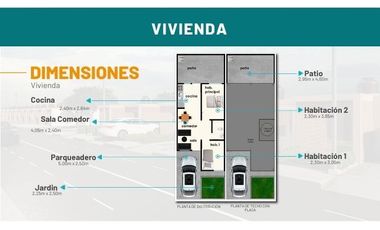 VENTA DE CASAS PALMAS DE CANARIAS DOS APLICA SUBSIDIO MI CASA YA