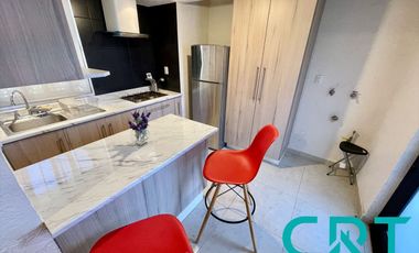 LOFT AMUEBLADO EN RENTA I RESIDENCIAL SAN CARLOS I ACCESO CONTROLADO I TIPO CAMPESTRE I AREA VERDE Y VIGILANCIA