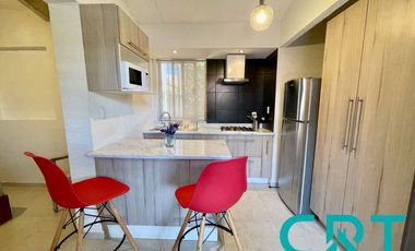 LOFT AMUEBLADO EN RENTA I RESIDENCIAL SAN CARLOS I ACCESO CONTROLADO I TIPO CAMPESTRE I AREA VERDE Y VIGILANCIA