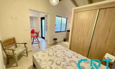LOFT AMUEBLADO EN RENTA I RESIDENCIAL SAN CARLOS I ACCESO CONTROLADO I TIPO CAMPESTRE I AREA VERDE Y VIGILANCIA
