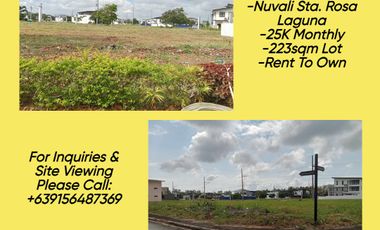 223Sqm Lot For Sale The Sonoma in Nuvali Sta.Rosal Laguna near tagaytay and batangas