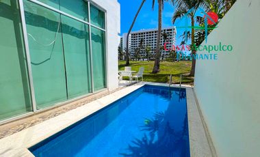 Casa en renta vacacional con alberca privada y vista al campo de golf