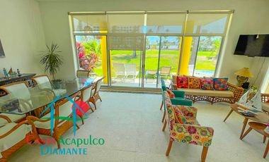 Casa en renta vacacional con alberca privada y vista al campo de golf
