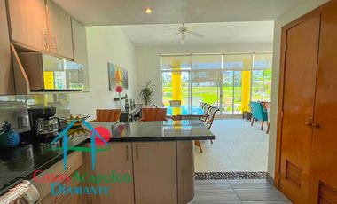 Casa en renta vacacional con alberca privada y vista al campo de golf
