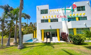 Casa en renta vacacional con alberca privada y vista al campo de golf