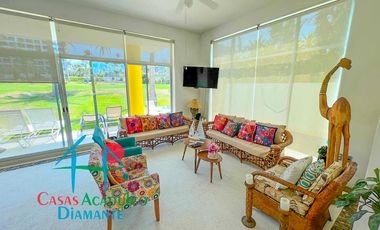 Casa en renta vacacional con alberca privada y vista al campo de golf