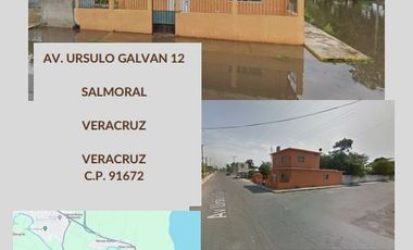 CASA ENVENTA Av Ursulo Galvan 12, Salmoral, Veracruz, México