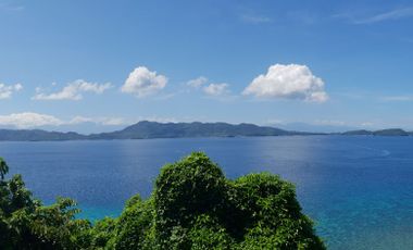 HILLSIDE LOT OVERLOOKING BALAYAN BAY & SOMBRERO ISLAND FOR SALE - MABINI BATANGAS